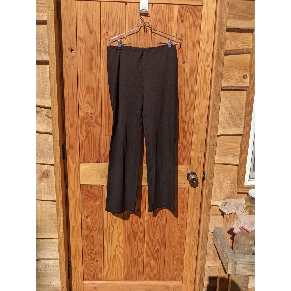 Eileen Fisher Black Stretch Sweat Pants Eco Friendly Designer Fashion.